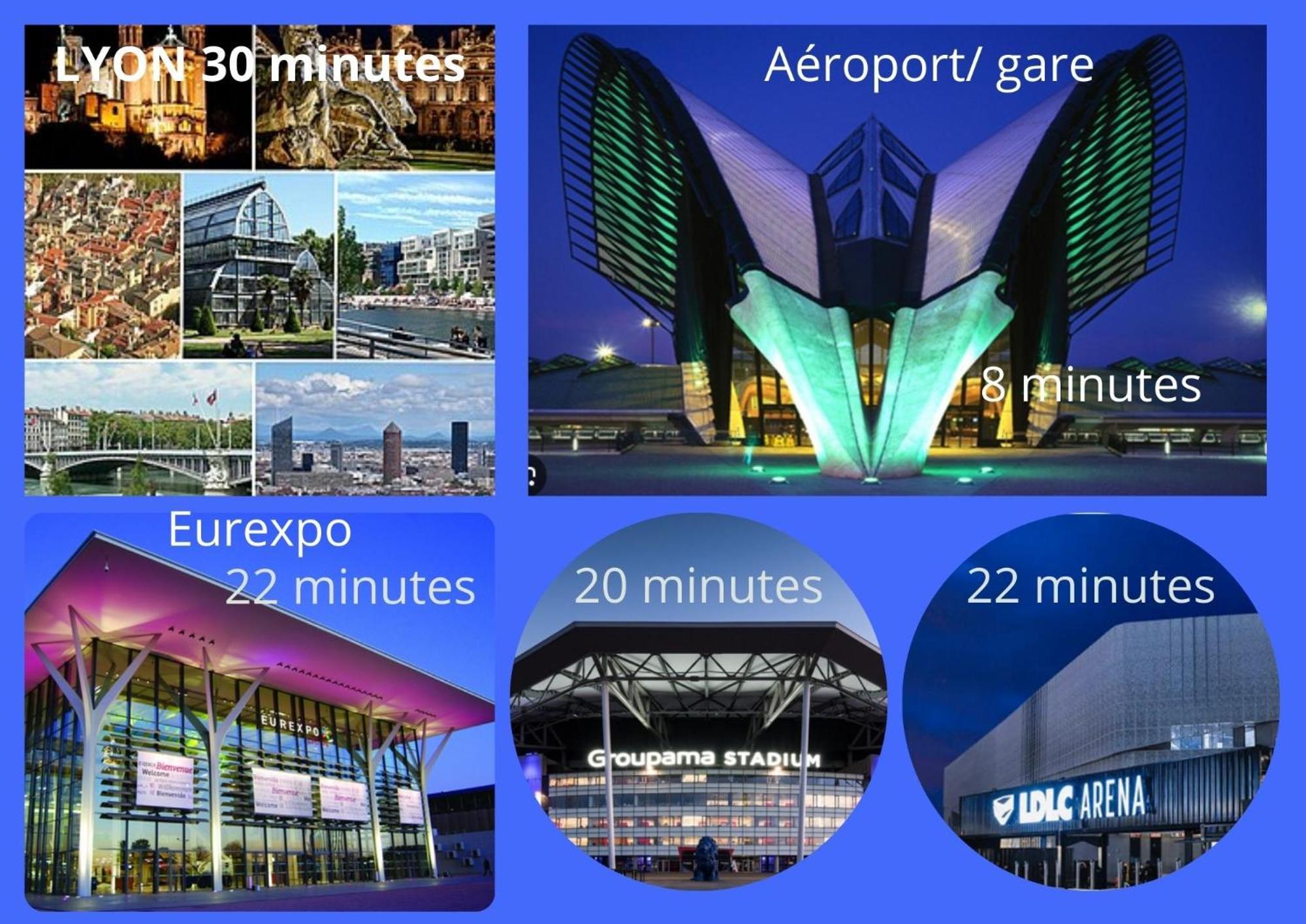 Cosy 152 Proche Aeroport -Gare-Groupama Stadium-Lyon Colombier-Saugnieu Екстер'єр фото